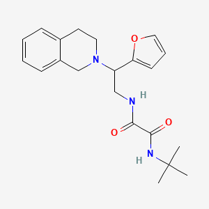 N1-(tert-butyl)-N2-(2-(3,4-dihydroisoquinolin-2(1H)-yl)-2-(furan-2-yl)ethyl)oxalamide