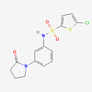 5-chloro-N-(3-(2-oxopyrrolidin-1-yl)phenyl)thiophene-2-sulfonamide