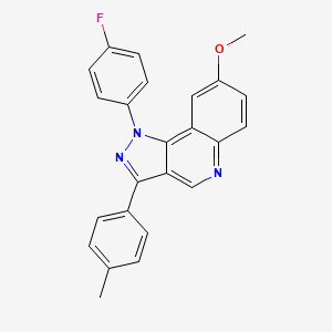 molecular formula C24H18FN3O B2813365 1-(4-fluorophenyl)-8-methoxy-3-(4-methylphenyl)-1H-pyrazolo[4,3-c]quinoline CAS No. 901246-15-9