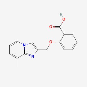2-({8-Methylimidazo[1,2-a]pyridin-2-yl}methoxy)benzoic acid