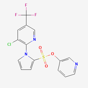 3-pyridinyl 1-[3-chloro-5-(trifluoromethyl)-2-pyridinyl]-1H-pyrrole-2-sulfonate