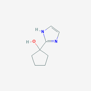 molecular formula C8H12N2O B2813394 1-(1H-咪唑-2-基)环戊烷-1-醇 CAS No. 1536939-97-5