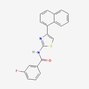 3-fluoro-N-(4-(naphthalen-1-yl)thiazol-2-yl)benzamide