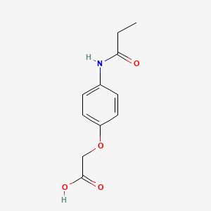 molecular formula C11H13NO4 B2813432 [4-(Propanoylamino)phenoxy]acetic acid CAS No. 890982-09-9