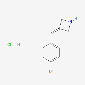3-[(4-Bromophenyl)methylidene]azetidine;hydrochloride