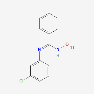 molecular formula C13H11ClN2O B2813436 N-(3-chlorophenyl)-N'-hydroxybenzenecarboximidamide CAS No. 63133-68-6