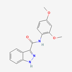 molecular formula C16H15N3O3 B2813439 N-(2,4-dimethoxyphenyl)-1H-indazole-3-carboxamide CAS No. 946209-28-5