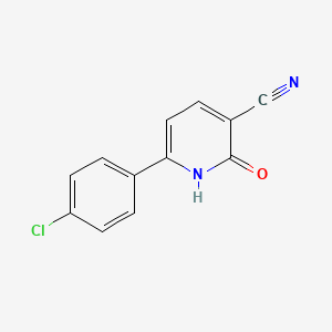 molecular formula C12H7ClN2O B2813441 6-(4-Chlorophenyl)-2-oxo-1,2-dihydropyridine-3-carbonitrile CAS No. 23148-51-8