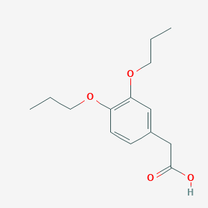 molecular formula C14H20O4 B2813442 2-(3,4-Dipropoxyphenyl)acetic acid CAS No. 100864-27-5