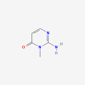 molecular formula C5H7N3O B2813476 2-氨基-3-甲基-3,4-二氢嘧啶-4-酮 CAS No. 2417-17-6