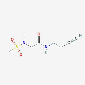 molecular formula C8H14N2O3S B2813578 N-(but-3-yn-1-yl)-2-(N-methylmethylsulfonamido)acetamide CAS No. 1351623-39-6