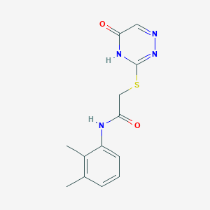 molecular formula C13H14N4O2S B2813592 N-(2,3-dimethylphenyl)-2-(5-oxo(4H-1,2,4-triazin-3-ylthio))acetamide CAS No. 872628-44-9