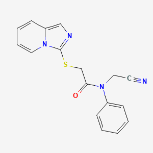 N-(cyanomethyl)-2-{imidazo[1,5-a]pyridin-3-ylsulfanyl}-N-phenylacetamide