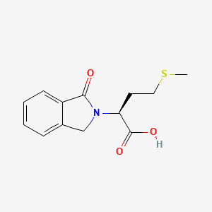 molecular formula C13H15NO3S B2813626 (S)-4-(methylthio)-2-(1-oxoisoindolin-2-yl)butanoic acid CAS No. 1164523-75-4