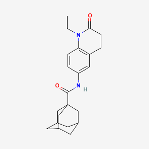 (3r,5r,7r)-N-(1-ethyl-2-oxo-1,2,3,4-tetrahydroquinolin-6-yl)adamantane-1-carboxamide