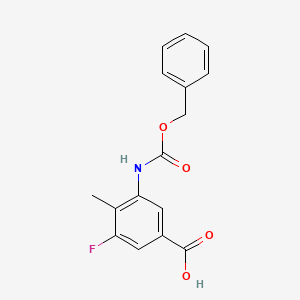 B2813664 3-Fluoro-4-methyl-5-(phenylmethoxycarbonylamino)benzoic acid CAS No. 2248403-40-7