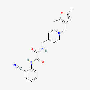 N1-(2-cyanophenyl)-N2-((1-((2,5-dimethylfuran-3-yl)methyl)piperidin-4-yl)methyl)oxalamide