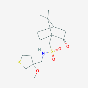 1-(7,7-dimethyl-2-oxobicyclo[2.2.1]heptan-1-yl)-N-((3-methoxytetrahydrothiophen-3-yl)methyl)methanesulfonamide