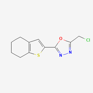 2-(Chloromethyl)-5-(4,5,6,7-tetrahydro-1-benzothien-2-yl)-1,3,4-oxadiazole