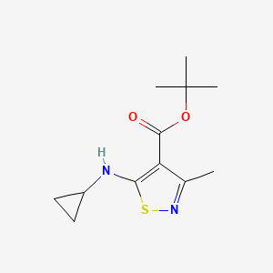 Tert-butyl 5-(cyclopropylamino)-3-methyl-1,2-thiazole-4-carboxylate