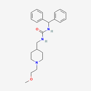 1-Benzhydryl-3-((1-(2-methoxyethyl)piperidin-4-yl)methyl)urea