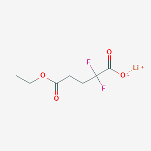 molecular formula C7H9F2LiO4 B2813726 Lithium(1+) ion 5-ethoxy-2,2-difluoro-5-oxopentanoate CAS No. 2225141-51-3