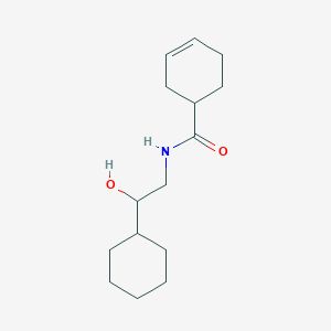 molecular formula C15H25NO2 B2813727 N-(2-cyclohexyl-2-hydroxyethyl)cyclohex-3-enecarboxamide CAS No. 1396750-34-7