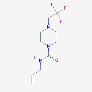 molecular formula C10H16F3N3O B2813728 N-allyl-4-(2,2,2-trifluoroethyl)piperazine-1-carboxamide CAS No. 1207030-14-5