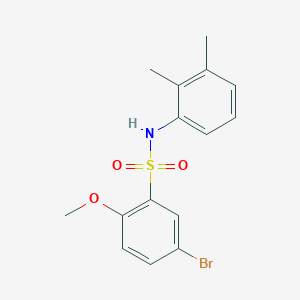 molecular formula C15H16BrNO3S B2813754 5-bromo-N-(2,3-dimethylphenyl)-2-methoxybenzenesulfonamide CAS No. 903304-09-6