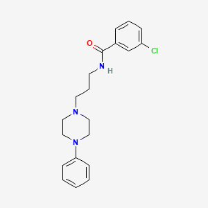 3-chloro-N-(3-(4-phenylpiperazin-1-yl)propyl)benzamide