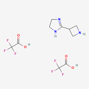 2-(Azetidin-3-yl)-4,5-dihydro-1H-imidazole;2,2,2-trifluoroacetic acid
