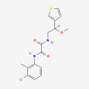 N1-(3-chloro-2-methylphenyl)-N2-(2-methoxy-2-(thiophen-3-yl)ethyl)oxalamide