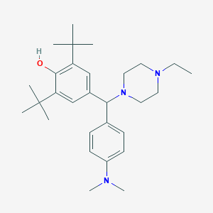2,6-Di-tert-butyl-4-{[4-(dimethylamino)phenyl](4-ethylpiperazin-1-yl)methyl}phenol
