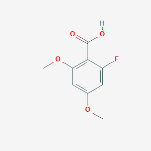 molecular formula C9H9FO4 B2813780 2,4-Dimethoxy-6-fluorobenzoic acid CAS No. 286434-45-5; 434-45-7