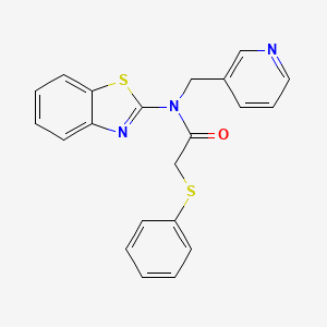 N-(benzo[d]thiazol-2-yl)-2-(phenylthio)-N-(pyridin-3-ylmethyl)acetamide