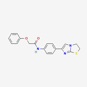 N-(4-(2,3-dihydroimidazo[2,1-b]thiazol-6-yl)phenyl)-2-phenoxyacetamide