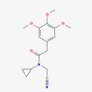 N-(cyanomethyl)-N-cyclopropyl-2-(3,4,5-trimethoxyphenyl)acetamide