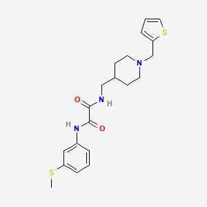N1-(3-(methylthio)phenyl)-N2-((1-(thiophen-2-ylmethyl)piperidin-4-yl)methyl)oxalamide
