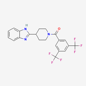 (4-(1H-benzo[d]imidazol-2-yl)piperidin-1-yl)(3,5-bis(trifluoromethyl)phenyl)methanone