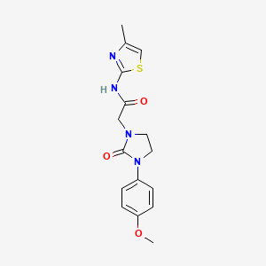 2-(3-(4-methoxyphenyl)-2-oxoimidazolidin-1-yl)-N-(4-methylthiazol-2-yl)acetamide