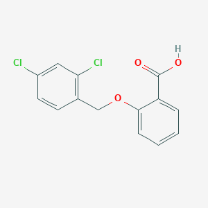 molecular formula C14H10Cl2O3 B2813853 2-[(2,4-Dichlorobenzyl)oxy]benzoic acid CAS No. 162218-64-6