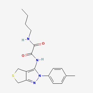 N-butyl-N'-[2-(4-methylphenyl)-4,6-dihydrothieno[3,4-c]pyrazol-3-yl]oxamide