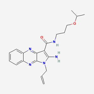 1-allyl-2-amino-N-(3-isopropoxypropyl)-1H-pyrrolo[2,3-b]quinoxaline-3-carboxamide