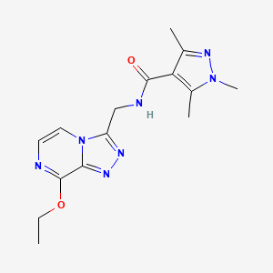 N-((8-ethoxy-[1,2,4]triazolo[4,3-a]pyrazin-3-yl)methyl)-1,3,5-trimethyl-1H-pyrazole-4-carboxamide
