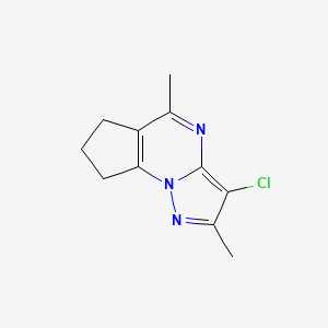 3-chloro-2,5-dimethyl-7,8-dihydro-6H-cyclopenta[e]pyrazolo[1,5-a]pyrimidine