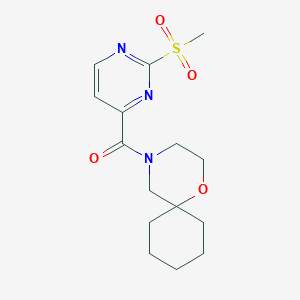 (2-Methylsulfonylpyrimidin-4-yl)-(1-oxa-4-azaspiro[5.5]undecan-4-yl)methanone