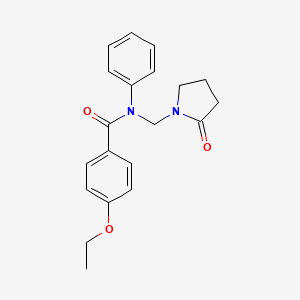 4-ethoxy-N-((2-oxopyrrolidin-1-yl)methyl)-N-phenylbenzamide