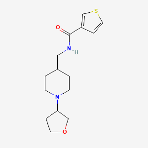 N-((1-(tetrahydrofuran-3-yl)piperidin-4-yl)methyl)thiophene-3-carboxamide