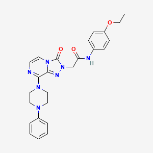 molecular formula C25H27N7O3 B2813912 3-{3-[(4-Methylpiperidin-1-yl)carbonyl]phenyl}-6-pyrrolidin-1-ylpyridazine CAS No. 1251626-71-7