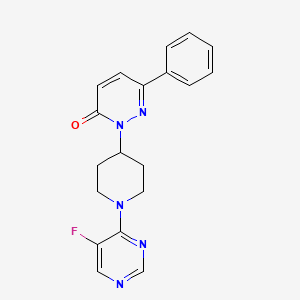 2-[1-(5-Fluoropyrimidin-4-yl)piperidin-4-yl]-6-phenylpyridazin-3-one